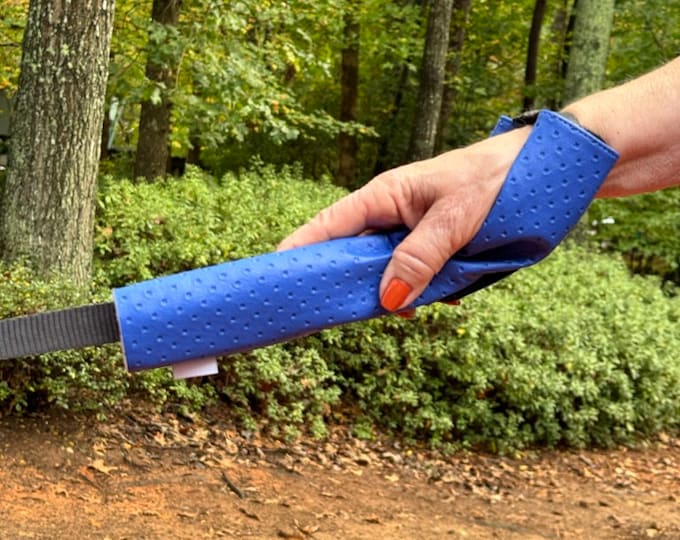 Dog leash accessory that protects your wrist from rope burn and strain!