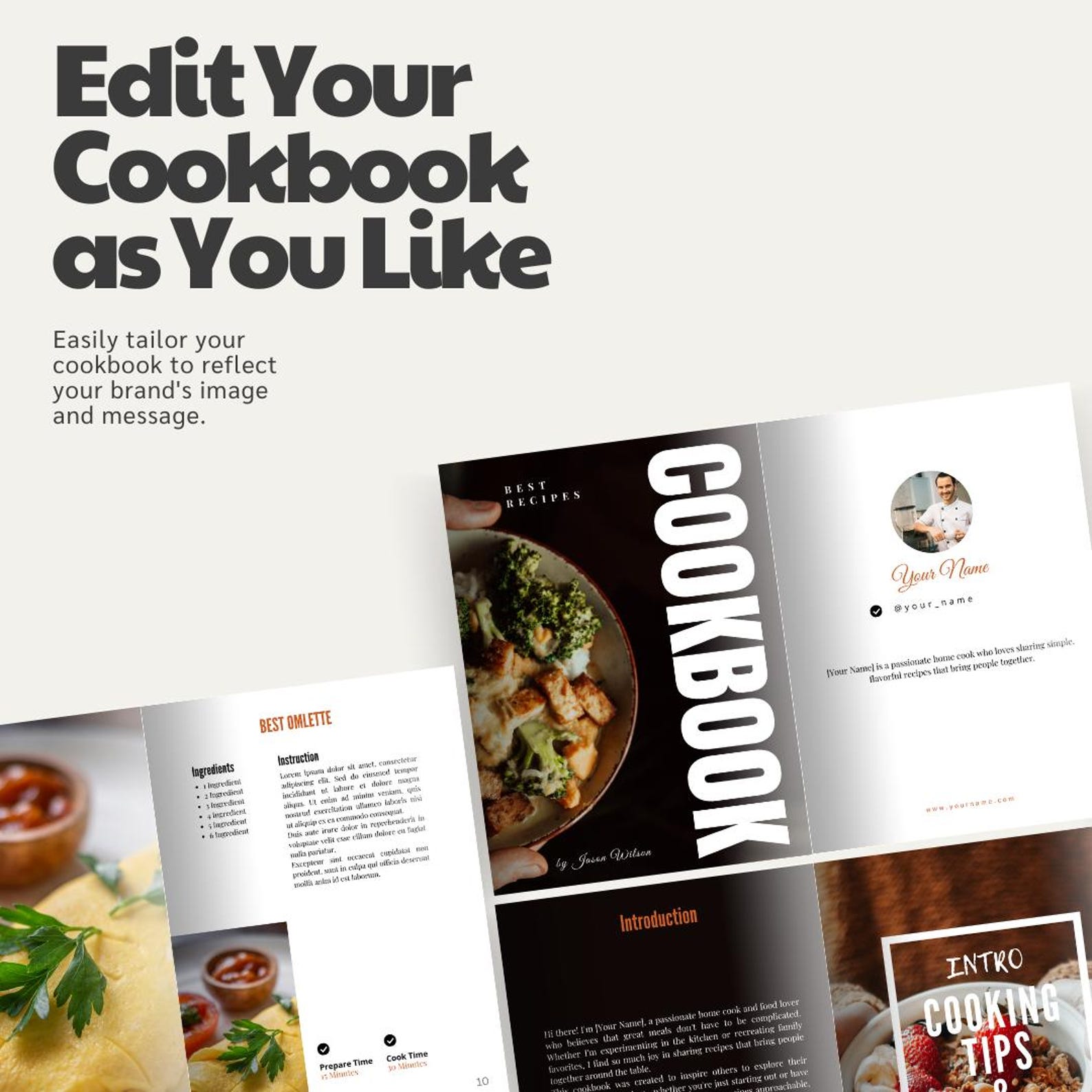 38-page Cookbook Canva Template: Family Recipe Binder (digital Download ...