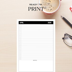 Maandplanner 2025-2026 | Mood and Habit Tracker canva-sjabloon (digitale en afdrukbare pdf) afbeelding 8