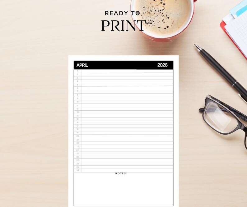 Maandplanner 2025-2026 | Mood and Habit Tracker canva-sjabloon (digitale en afdrukbare pdf) afbeelding 8