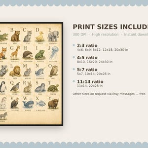Set van 3 educatieve posters, muurdecoratie voor de speelkamer, kinderkamerdecoratie - Direct te downloaden afbeelding 3