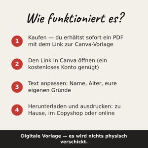 Personalisiertes Geschenk zum 40. Geburtstag – Poster + Gästebuch, 40 Gründe warum wir dich lieben, Canva Vorlage image 6