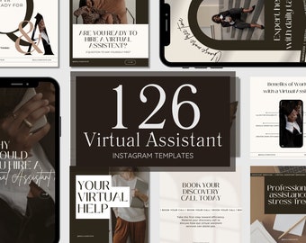 Virtual Assistant Social Media Templates for Instagram | Instagram Post and Story and Reels | VA Instagram Posts | VA Social Media Marketing