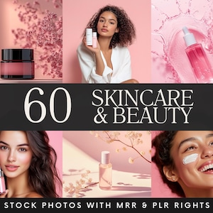 Rose Skincare Stock Photos | Aesthetic Skincare & Beauty Stock Images | Esthetician Business AI Image Collection | Faceless Stock Photos MRR