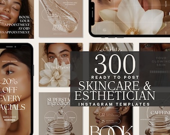 Aesthetics Skincare Instagram Templates | Esthetician Instagram Aesthetic, Esthetician Skincare Instagram Template Beauty Template-instagram