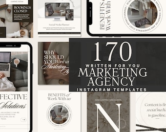 Marketing Agency Instagram Template | Marketing Coach Social Media Post | Social Media Agency Reels |  Virtual Assistant | Business Coach
