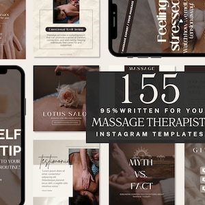 Massage Instagram Post | Massage Therapist Social Media Posts | Massage Therapy Instagram Template | Therapist Instagram Posts