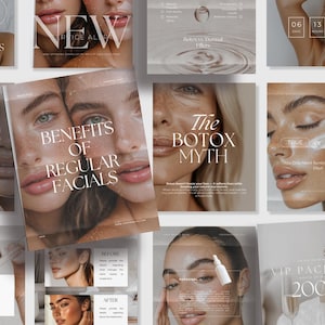 Estetiska Medspa Instagram-inlägg | Medspa Instagram-inläggsmallar | Filler- och Botox-inlägg, Hydrafacial Social | Injektor Nursing Mallar