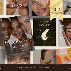Luxury Skincare Instagram Templates | Esthetician Instagram Aesthetic | Esthetician Skincare Instagram Templates | Dermatologist Instagram