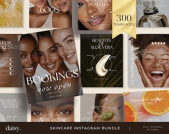 Luxury Skincare Instagram Templates | Esthetician Instagram Aesthetic | Esthetician Skincare Instagram Templates | Dermatologist Instagram