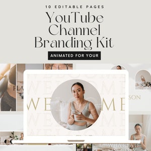 Editable YouTube Banner Template |  YoutTube Intro and Outro Designs | Youtube Brand Kit | YouTube Thumbnail Canva Template | Channel | DIY