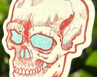 Cherry Scented - Sketchy Skull - Car Air Freshener