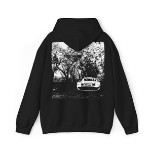 Toyota Supra GT500 - Black and White Car Unisex Hoodie
