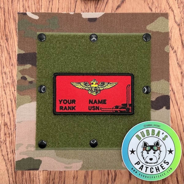Velcro Name Patch Pilot Etsy