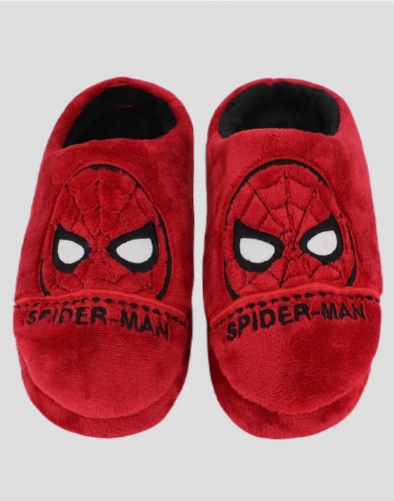 Spiderman Home Slippers.spiderman Shaped Red Men s House Slippers