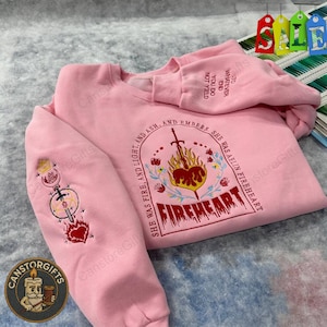 Throne of Glass Embroidered Sweatshirt | Sarah J. Maas Book Shirt | Empire of Storms & Heir of Fire Quote | Bookish Gift for Readers