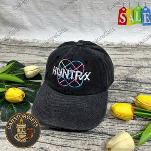 Kpop Hunter Embroidered Hat, Huntryx Girl Group Cap, Y2K Fashion Aesthetic Baseball Cap, Rumi   Aesthetic Baseball Cap