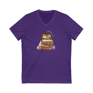 Häxbok V-ringad t-shirt