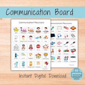 Autism nonverbal communication pecs board ICONS