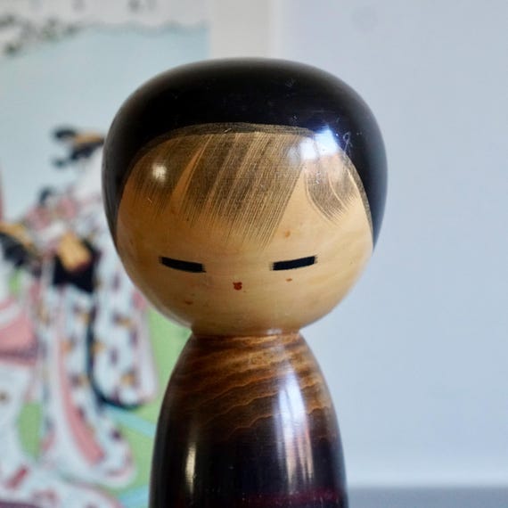 Japanese Vintage Signed XL Kokeshi (30cm) by Masao Watanabe