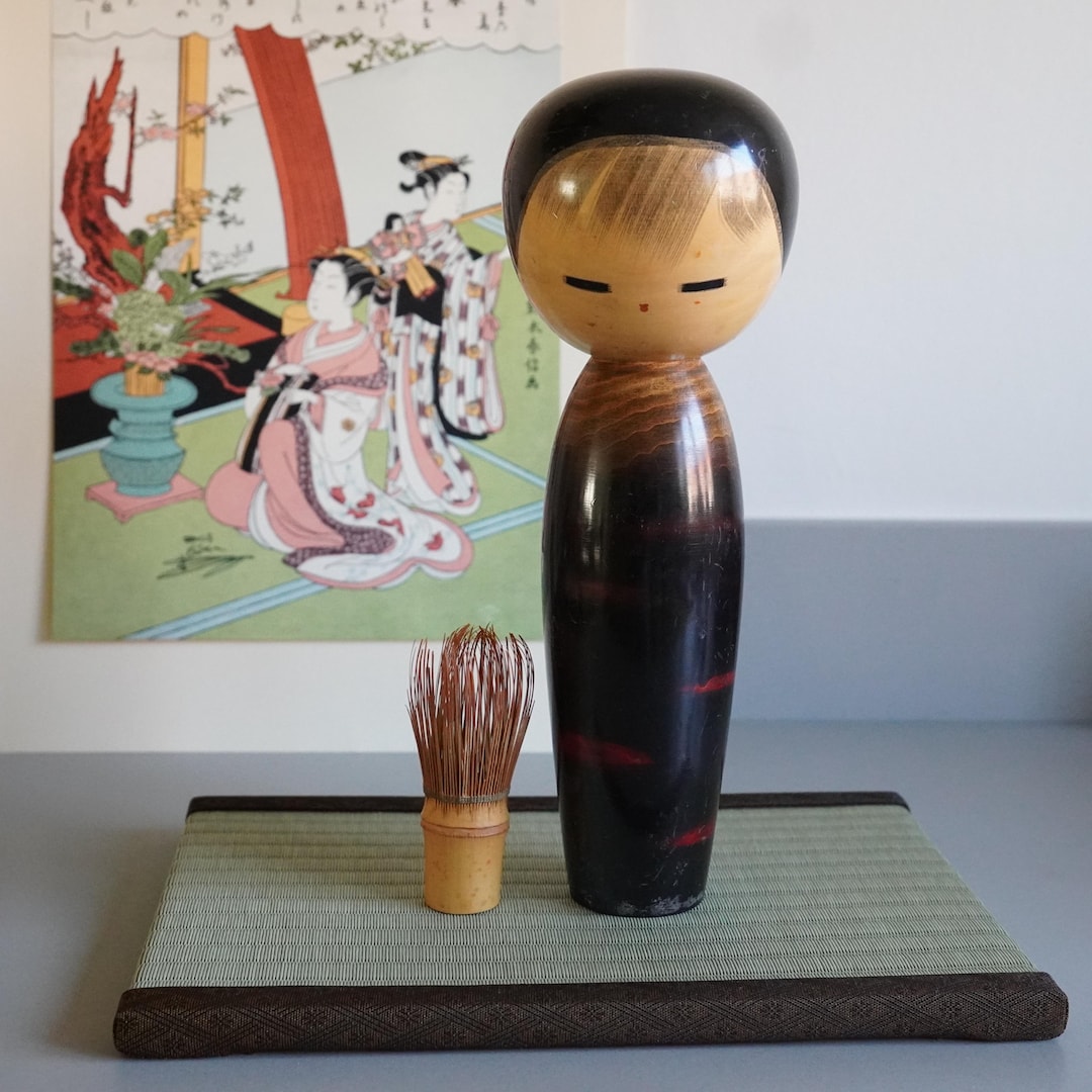 Japanese Vintage Signed XL Kokeshi (30cm) by Masao Watanabe