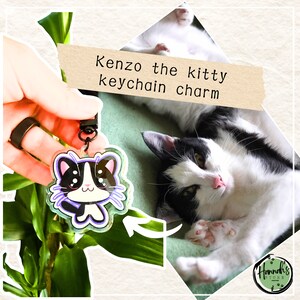 Kenzo kawaii cute cat keychain charm