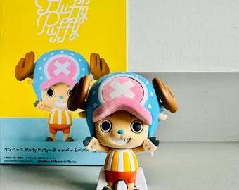 Figura de peluche esponjosa de Tony Tony Chopper de One Piece / Coleccionable de anime y manga de Bandai, Japón **Impuestos DDP incluidos en EE. UU.**