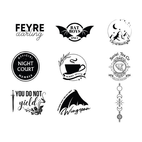 ACOTAR svg bundle, ACOTAR files Cricut, Acotar Velaris SVG Bundle, Acotar Velaris Designs svg, Acotar Velaris Designs, City of Starlight