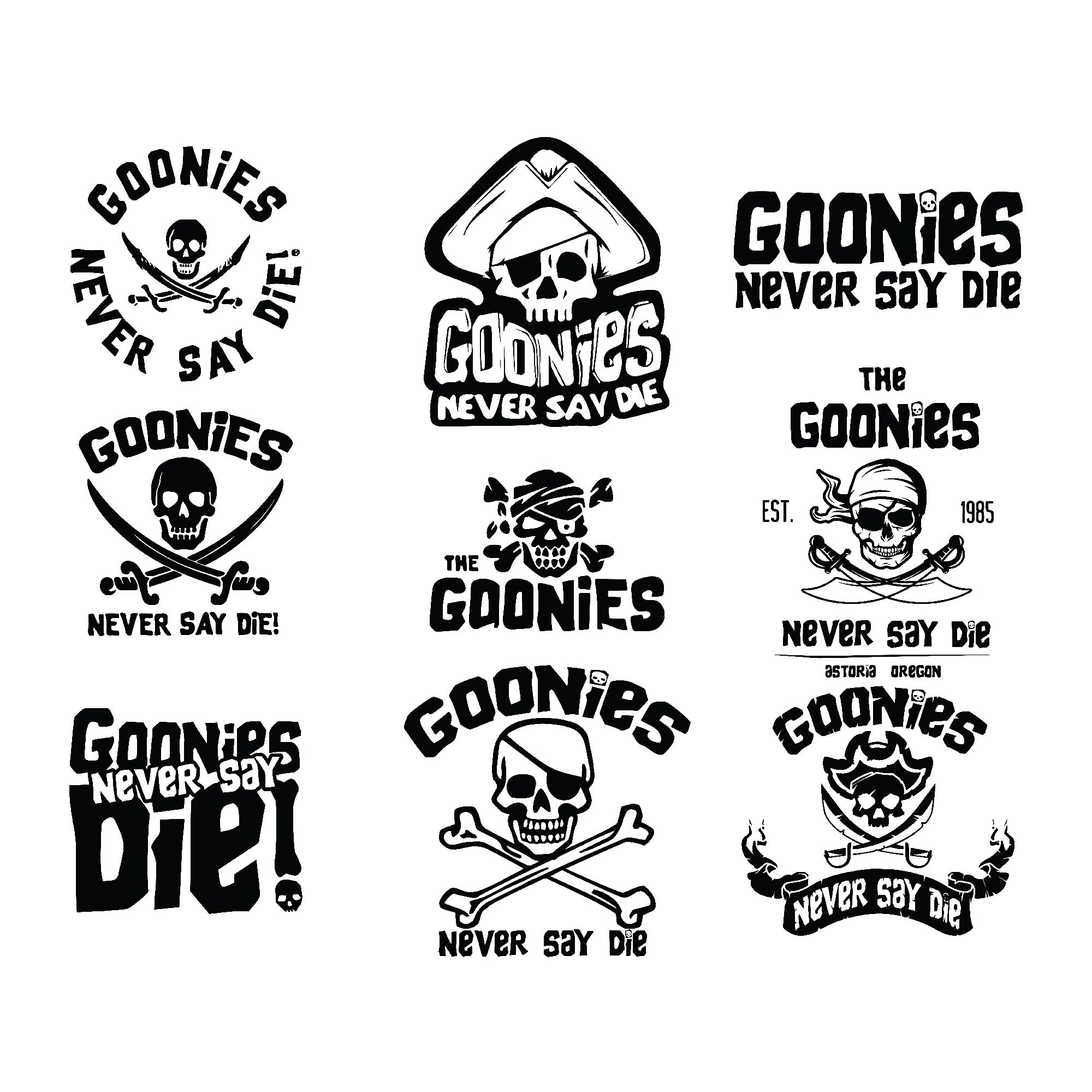 thumbnail image 2 of The Goonies 'Never Say Die' Round Embroidered Patch – 3.75 Inch – Iron On 2 of 4