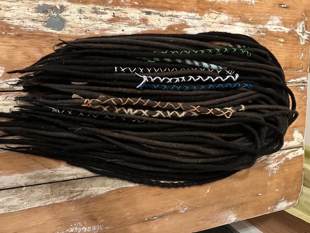 Double Ended Wool Dreadlocks Extensions Etsy