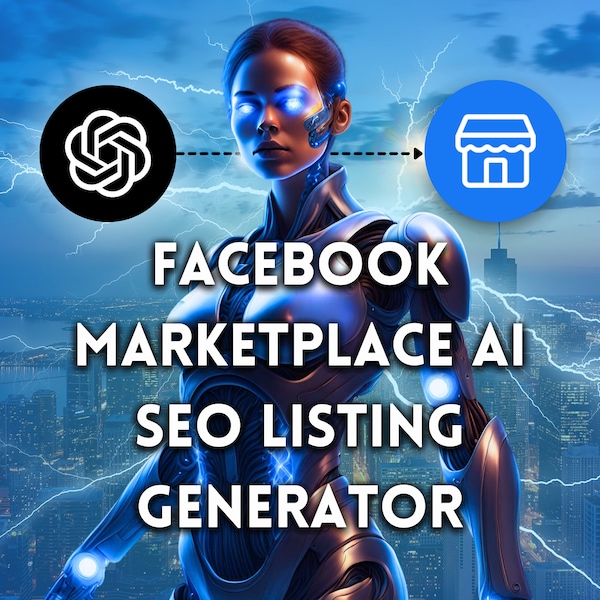 Facebook Marketplace AI SEO Listing Generator | Unlimited Facebook SEO Tool - One-Time Payment, No Subscriptions, Works With Any Product