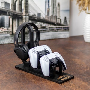 Geschenk für Bruder, Controller-Ständer; Geschenk zum Vatertag, personalisierte Geschenke; kopfhörer ständer, ausgefallene geschenke für familie, graviert