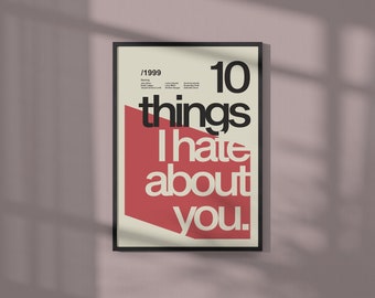 10 Things About You Premium Artwork Film Poster 