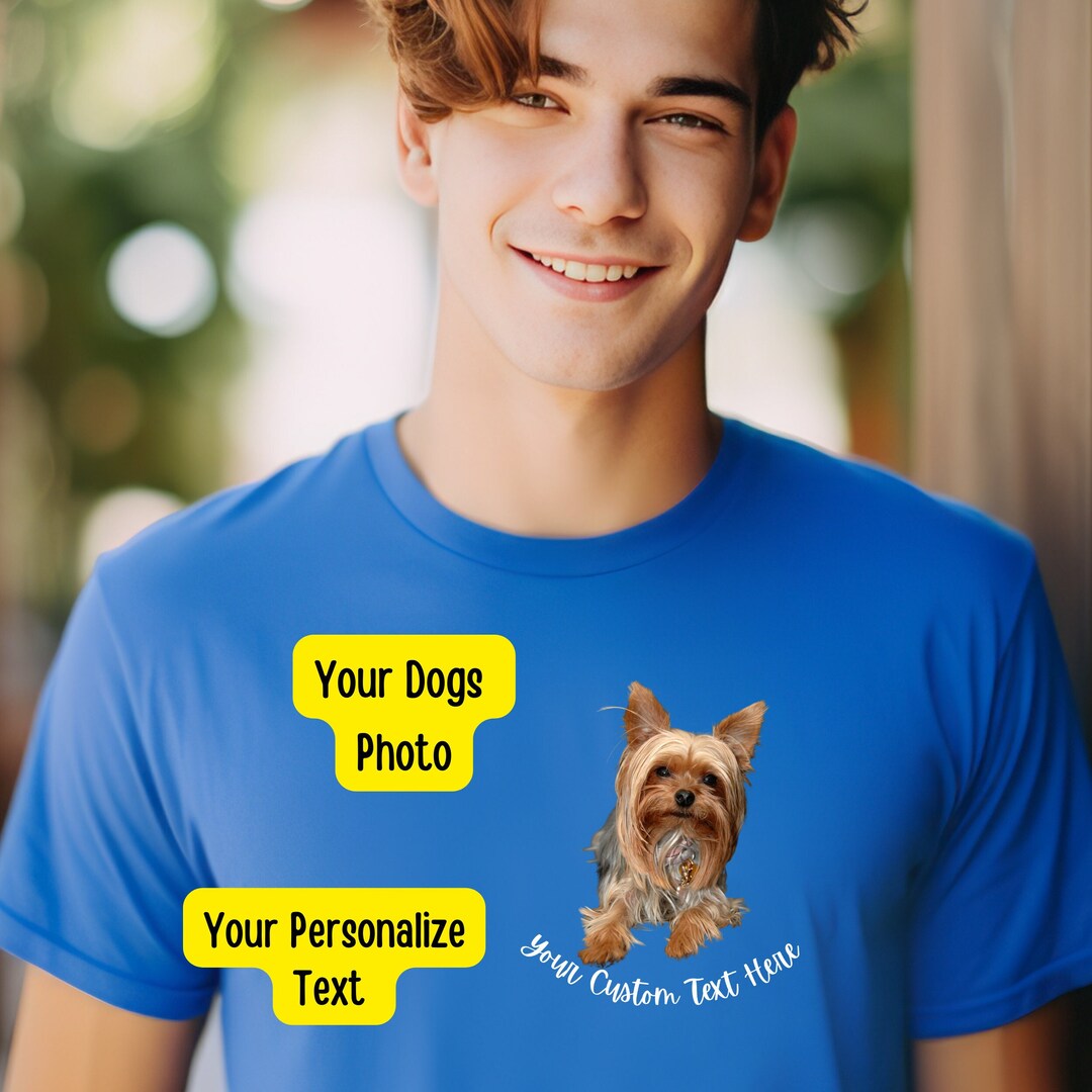 Customized Dog Shirt With Picture Custom Pet Face Vintage Version
