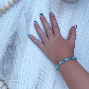 Blue Glass Beads - Beach Collection