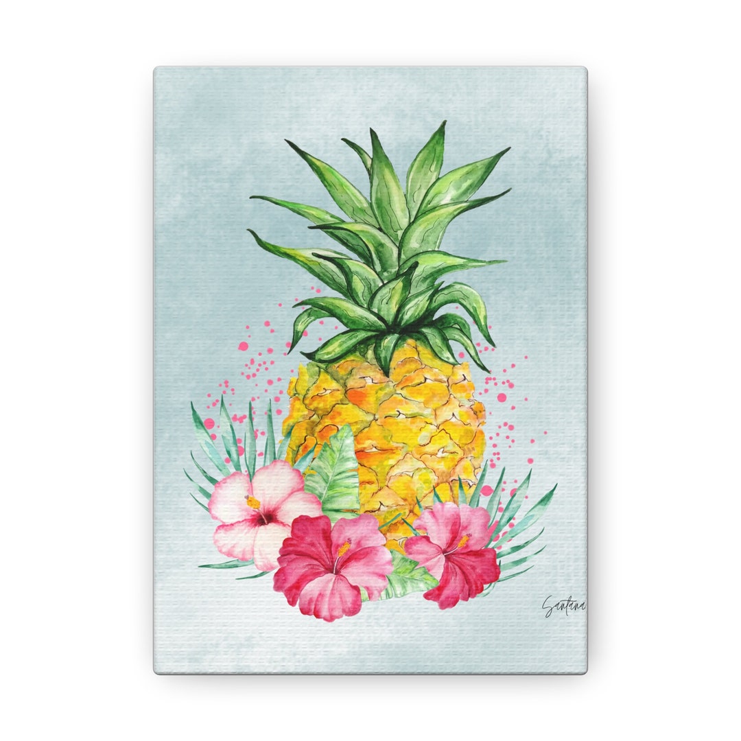 Pineapple Drawing, Mother Day 2024, Giant Wall Art Canvas, Wall