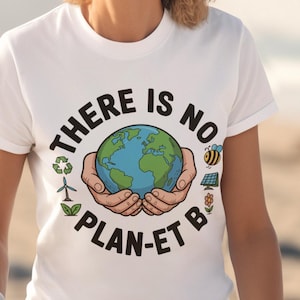 Earth Lover Sustainable Symbol Unisex Tee, Earth Day T-Shirt, Save Our Planet Conservation Shirt, Climate Change Shirt, Earth-Friendly