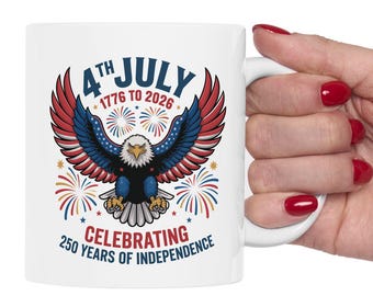 アメリカ建国250周年記念イーグルマグカップ｜1776-2026 愛国的なコーヒーカップ｜独立記念日250周年記念ギフト｜セミクインセンテニアルマグカップ｜11オンスまたは15オンス