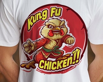 Kung Fu Chicken, Kung Fu Warrior, Martial Arts Tee, Gung Fu, Rooster, Unisex Jersey Short Sleeve Tee