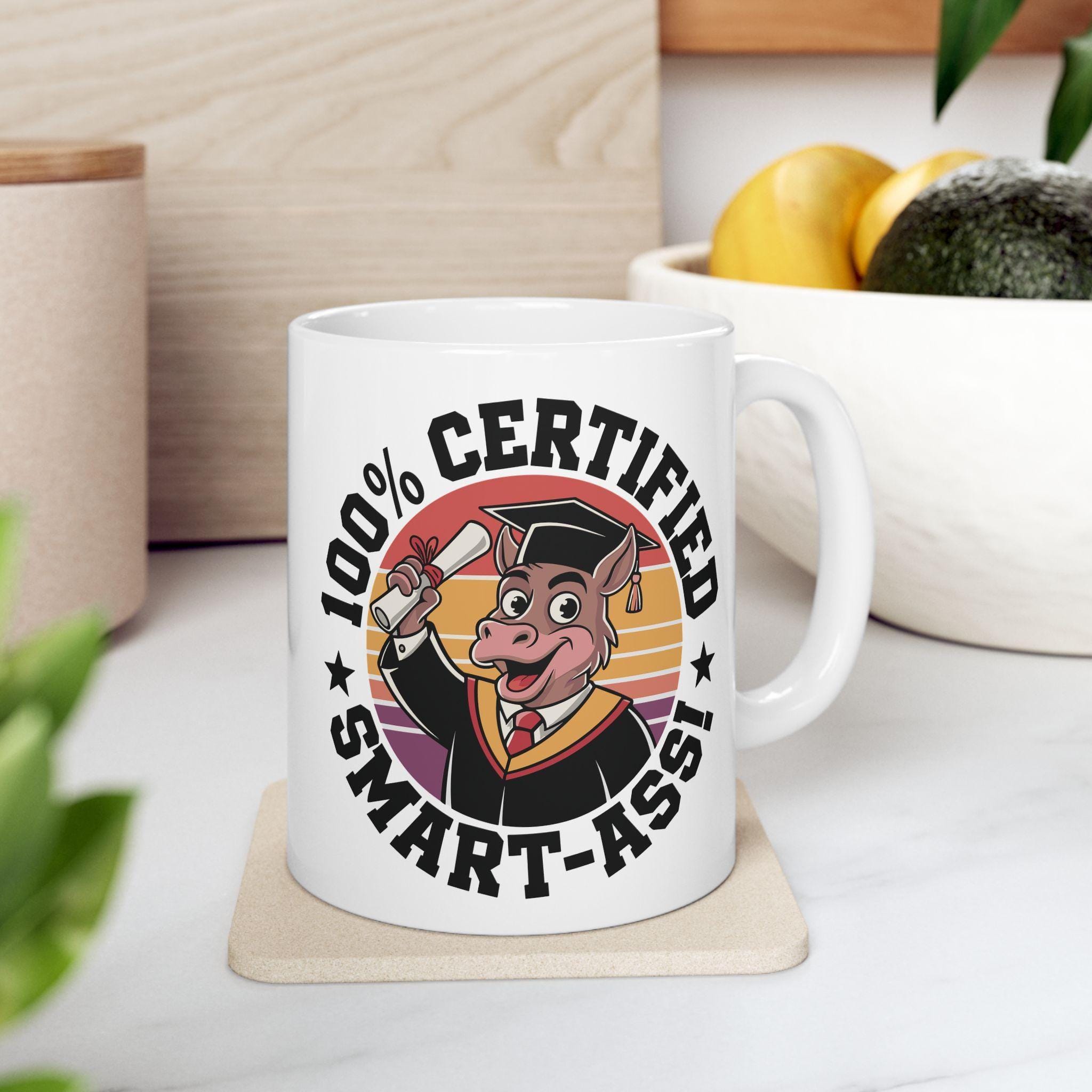 Tazza Regalo Laurea In Ceramica Con Design Nero E Oro E Messaggio Di Congratulazioni, 330ml, Idea Regalo Per Neolaureati - 2