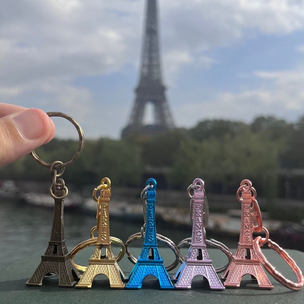 Lot de 5 porte-clés Tour Eiffel – Le charme parisien authentique dans votre poche !