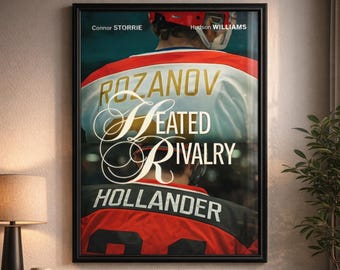Heated Rivalry Hockey Romance Poster | BookTok Wall Art (Digital Download)
