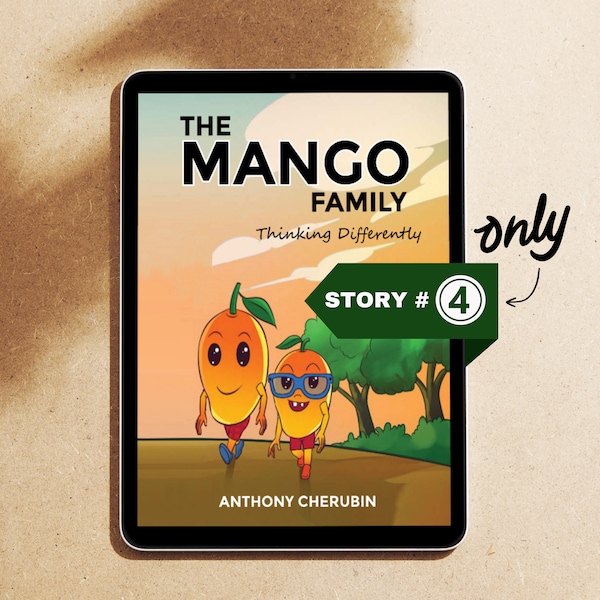 La famille mangue | Histoire courte 4 uniquement | Téléchargement numérique | Livre pour enfants | Cadeau de Noël | Cadeau d'anniversaire | Imprimable
