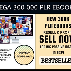 300 000 PLR eBooks Bundle | Affiliate Marketing eBook, Health eBook, Plr Business eBook, Marketing eBook, Plr Fitness | Plr Recipes