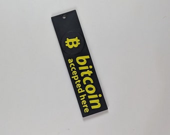 3D Printed Bitcoin Keytag: Crypto Currency