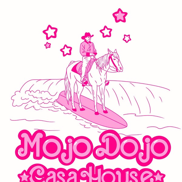 Mojo Dojo Casa House Cowboy Ken Beaching: DIGITAL DOWNLOAD- Barbie, Ken, Instant Download, Shirt Design, Barbi, Horse Boy, PNG