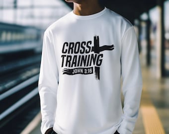 Cross Training Long Sleeve Tee, Christian Apparel, Unisex Activewear
