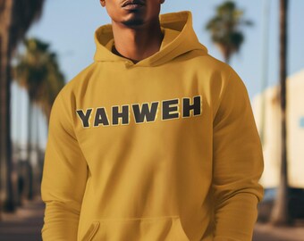 YAHWEH Eternal God Hoodie - Christian Faith Apparel - Inspirational Religious Hoodie