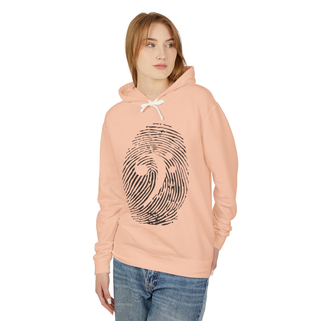 Champion Quality Men's Zip-Up Hoodie - Music Note Print Design main image 1