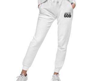 Made in the Image of God Sweatpants Christian| Faith-Based Apparel Cozy Fleece | Gift for Believers
